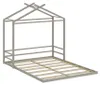 Podlahová postel Vitalispa Roofy Greige 140x200, Model Náhled obrázku produktu 1