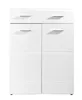 Schuhschrank - Weiß Hochglanz - B 122 cm - 2 Türen - 1 Produktbild-Vorschau 4