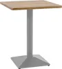 Bistrotisch eckig Runde Kante 60 x 60 cm Akazienholz natur Produktbild-Vorschau 2