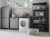 Armario de resina con cerradura, de 2 puertas y 3 estantes Vista previa de la imagen del producto 2