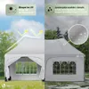 VOUNOT® 3x6m Faltpavillon Pavillon Wasserdicht mit 6 Produktbild-Vorschau 5