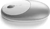 A silver and white computer mouse is shown from a side angle on a white background. Produktbild-Vorschau