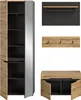 Garderobenmöbel-Set CANU 3-teilig - Basalt grau/Artisan Produktbild-Vorschau 3