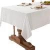Weiße Baumwoll-Tischdecke 140 × 240 cm – Klassische Produktbild-Vorschau 1