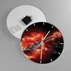 Wanduhr - Rund - Glasuhr - Instrument Flammen Saiten - Produktbild-Vorschau 2