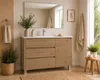 ORIGEN BATH VOLUM Badmöbel mit Waschbecken, 3 Schubladen + Tür, 90x45 cm, Estepa Podgląd zdjęcia produktu