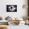 Gerahmtes Poster - Rahmen in heller Eiche - Astronaut Erde Produktbild-Vorschau 7