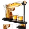 Pistolenkaraffe aus Glas, Weinspender im Whiskey-Gun-Stil, Produktbild-Vorschau 5