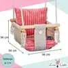 Love Gifts® Babyschaukel aus Holz hochwertig und geeignet Produktbild-Vorschau 3