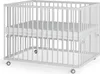 Laufgitter 75x100 cm mit Matratze Basic - weiß - Premium Produktbild-Vorschau 1