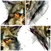 Wanduhr - Rund - Glasuhr - Wolf Tier Wald - 30x30cm - Produktbild-Vorschau 8