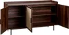 3-türiges Sideboard in Nussbaumoptik mit Stofffronten  B Produktbild-Vorschau 10