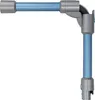 A close-up, studio shot of a vacuum cleaner extension wand with a flexible joint. Produktbild-Vorschau