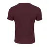 Herren T-Shirt Basic Bordeaux White Produktbild-Vorschau 4