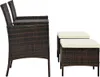 vidaXL Ensemble canapé de jardin 7 pièces poly rotin brun Voir les images du produit 3