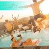 People are having fun at a pool party, with one person holding a portable speaker. Produktbild-Vorschau