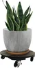Podstavec pod květináč pojízdný Lafiora WPC 30x30x7,5 cm Náhled obrázku produktu 3