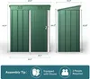 Gerätehaus BEALIFE 160x95x180 cm aus verzinktem Stahl | Produktbild-Vorschau 7