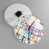 Wanduhr - Rund - Glasuhr - Abstraktion modern - 30x30cm - Produktbild-Vorschau 2