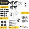 Solar Halterung Ziegeldach Montageset mit Klemmen Schwarz Produktbild-Vorschau 4