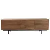 Miliboo - Design-TV-Möbel Vintage geschlossen Nussbaum Produktbild-Vorschau 1