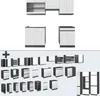 Küchenzeile Vicco R-Line Weiß/Anthrazit 200 cm  J-Shape, AP Produktbild-Vorschau 7