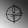 Opviq, Unique, horloges murales, noir, métal, 49 x 44 cm Voir les images du produit 4
