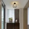 ZMH Lampa Sufitowa Czarna Vintage Lampa Sufitowa 1 Płomień Podgląd zdjęcia produktu 3