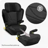 A car seat and its booster base are shown, with a close-up of the fabric texture and a washing machine icon. Náhled obrázku produktu