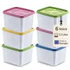 6 x Hochwertige Gefrierdosen mit Deckel 1100 ml Produktbild-Vorschau 1