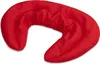 A red neck pillow is shown against a white background. Produktbild-Vorschau