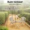 Mica Decorations Parasol Osborn - Stokparasol 238 x Ø220 cm Productafbeelding-voorbeeld 4