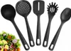 Set d'ustensiles de cuisine noir – 5 pièces, cuillère, Voir les images du produit 3