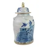 Fine Asianliving cinese Ginger Jar Blue White Gilded Anteprima dell’immagine prodotto 4
