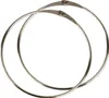 Two silver metal rings on a white background. Produktbild-Vorschau