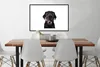 MuchoWow® MuchoWow® Gerahmtes Poster Hund - Schwarz - Produktbild-Vorschau 3