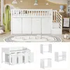 Letto a soppalco Abrihome per bambini 90x200 cm con Anteprima dell’immagine prodotto 5