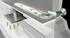Diagram showing airflow in a ventilation system, likely a kitchen hood or similar appliance. Anteprima dell’immagine prodotto