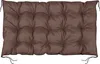 A brown tufted cushion for outdoor furniture. Anteprima dell’immagine prodotto