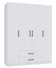 A white wardrobe with four doors and two drawers. Anteprima dell’immagine prodotto