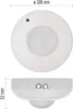 Bewegungsmelder (PIR-Sensor) IP20 1200W Weiss Produktbild-Vorschau