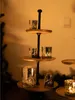 Etagere 3-stöckig Mangoholz mit Metallstange Ø28/23,5/17,5 Produktbild-Vorschau 8