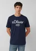 s.Oliver katoenen T-shirt met logo-opdruk Productafbeelding-voorbeeld 3