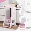 GOPLUS Lernturm Kinder, Mehrzweck-Tritthocker aus Holz mit Produktbild-Vorschau 4