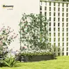 Rankgitter Metall 2er Set 50x150 cm Schwarz rostfrei Produktbild-Vorschau 4