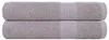 vidaXL Serviettes FROGN, lot de 2, gris, 100 x 200 cm, 360 Voir les images du produit 1