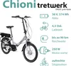Tretwerk Chioni E Bike Faltrad 20 Zoll Elektrofahrrad Damen Produktbild-Vorschau 3