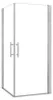 AICA 76x76x185cm 6mm ESG NANO Silber Matt Eckeinstieg Produktbild-Vorschau 1