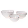 3er Set Salatschüssel Wolle Ø 17,5cm + 20,5cm + 24cm weiß Produktbild-Vorschau 3