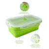 Faltbare Silikon Lunchbox (3er Set),1200ml Bento Box mit Produktbild-Vorschau 2